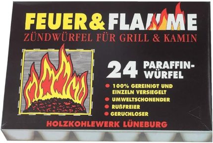 & Flamme Mangal Kömürü Tutuşturucu Tutuşturma Küpleri 24 Adet