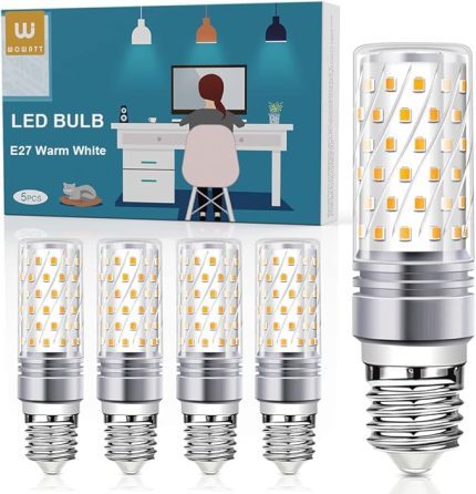 5'li E27 LED Ampul 12W Ampul E27 Sıcak Beyaz 2700K 120W Ampul E27 Mısır Koçanı 1200LM Açık E27 Mısır Lamba AC 230V Stroboskop Etkisi Yok LED Ampuller 360° Işıma Açısı