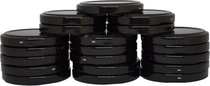 Twıst-Of 20 Lİ 63 mm Siyah Cam Kavanoz Kapağı (20 Adet)