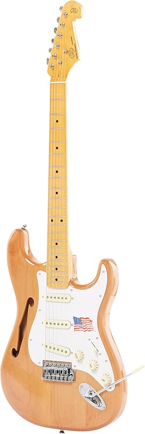 SST/ALDER/H/NA Hollow Body Elektro Gitar (Natural)