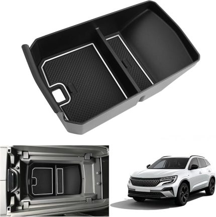 Renault Austral E-Tech Hybrid 2023 2024 2025 ile uyumlu Orta Konsol Saklama Kutusu, Austral 2023 Kolçak Düzenleyici Tepsi Torpido Gözü, Austral Aksesuar (beyaz 1)