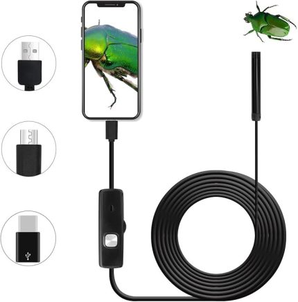 Kablosuz Muayene Kamerası, Yüksek Çözünürlüklü 1200P Su Geçirmez WiFi Endoskop, Android Akıllı Telefonlar ve iOS Tablet Bilgisayar Masaüstü için Uygun (3,5 m)