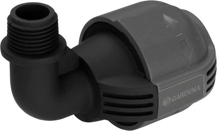 Sprinkler sistemi L parça dış dişli: Boru ucuna bağlantı için bağlantı parçası, 25 mm x 1/2 inç, Quick&Easy bağlantı teknolojisi, kendinden contalı dişli bağlantı (2780-20)