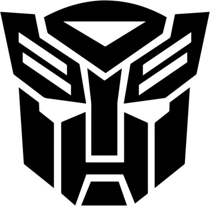 x 11 cm Transformers Oto Sticker - Araba Cam Sticker Siyah
