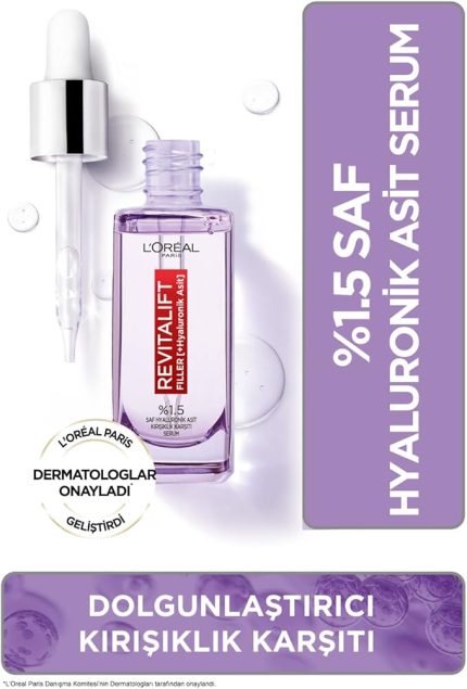 PARIS Revitalift Filler %1.5 Saf Hyaluronik Asit İçeren Kırışıklık Karşıtı Serum 30 ml