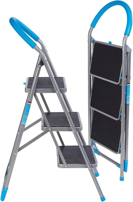 3 Basamaklı Katlanabilir Çok Amaçlı Merdiven