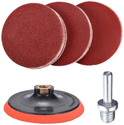 Cırt Zımpara Seti + Matkap Aparatı 115 mm (7 Parça)