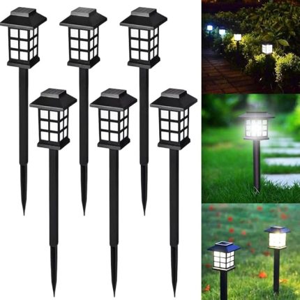 6 Adet Solar Güneş Enerjili, Dış Mekan, Bahçe Aydınlatması, Sevgililer Günü, Peyzaj, Bahçe, Veranda, Çit, Balkon Dekorasyonu, Ağaç İçin, Su Geçirmez, Fener, Süs, Lamba, Beyaz Led Işık