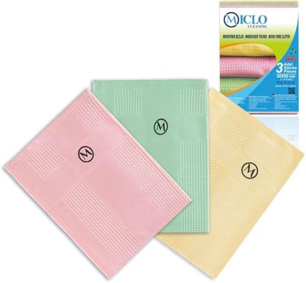 CLEANING | Mikrofiber Temizlik Bezi 3'lü Set | Sihirli Bez | Cam, Ayna Bezi | Soft Seri