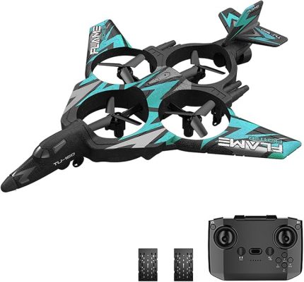 Uzaktan Kumandalı Düzlem, 2.4Ghz Uzaktan Kumandalı Köpük Uçaklar Çocuk Boys için LED Işıkları ile Dublör Püskürtme Uçağı 2 Pil