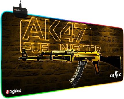 RGB Gaming Oyuncu Mousepad RGB AK47 70 X 30 Kaymaz Taban Mouse pad 4mm Kalınlık