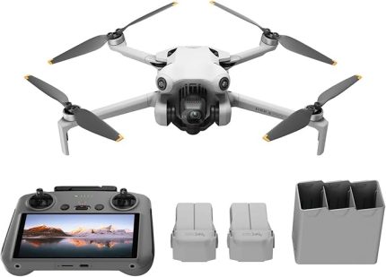 Mini 4 Pro Fly More Combo, DJI RC 2 Ekranlı Kumandalı, 249 gr, 4K çekim, Drone, Gri
