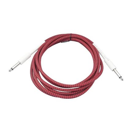 Gitar Kablosu Elektrik Alet Kablosu Bas Kablosu 6.35mm Düzden Düze Elektro Gitar Bas Gitar için Elektrik Mandolin 1/4 inç Gitar Ses Kablosu Gürültüsüz Korumalı Metal Konnektörler