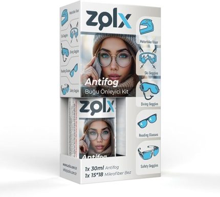 Antifog Buğu Önleyici 30ML + 15 * 18 Temizleme Bezi Motorsiklet Vizörü, Kayak Gözlüğü, İş Güvenliği Gözlüğü, Okuma Gözlüğü Buğu Önleyici Antifog Kit.