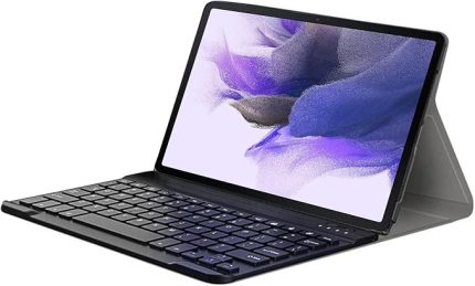 Samsung Galaxy Tab S7 FE SM-T733 12.4 inch Tablet Bluetooth Klavyeli Standlı Kılıf - BKK4