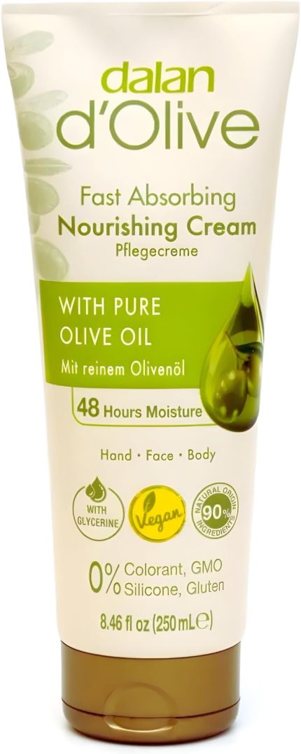 d'Olive Doğal Zeytinyağlı El ve Vücut Kremi Besleyici 250ml 1 Paket (1 x 250 ml)