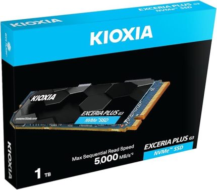 EXCERIA PLUS G3 1TB NVMe SSD – M.2 2280, PCIe Gen4, 5000MB/s Okuma, 3900MB/s Yazma