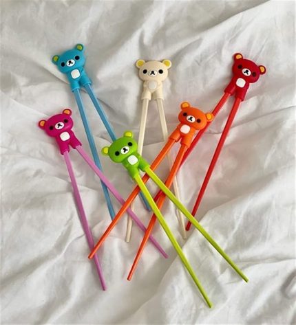 Chopstick Ve Chopstick Öğrenme Aparatı Kırmızı