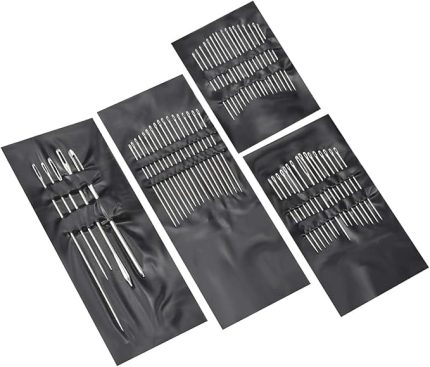 Adet Büyük Gözlü El Dikiş İğnesi Büyük Göz Dikiş İğnesi Seti Metal Crewel İğne Kör İğne Kumaş Yorgan Onarım Nakış Dikiş Çapraz Dikiş Boncuk El Sanatı, Çeşitli Boyut