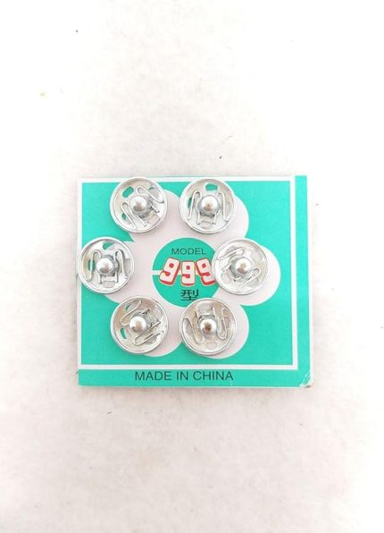 Marifetlerim - Gümüş Çıt çıt Düğme 10 mm 4 Adet