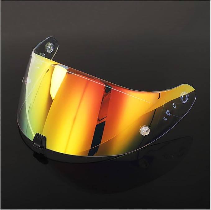 EXO Akrep Kaskı R1/1400/520 İçin Uygun Kask Lensi Gündüz ve Gece Evrensel Lens Toz Geçirmez ve Rüzgar Geçirmez X (Temiz Kırmızı)