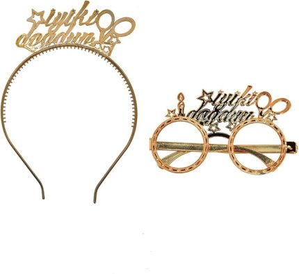 Marifetlerim - Altın iyi ki Doğdun Gözlük ve Taç