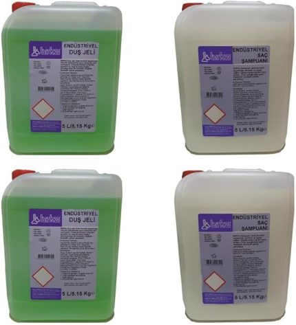 Otel Tipi Duş Jeli ve Şampuanı Toplam 20 Litre