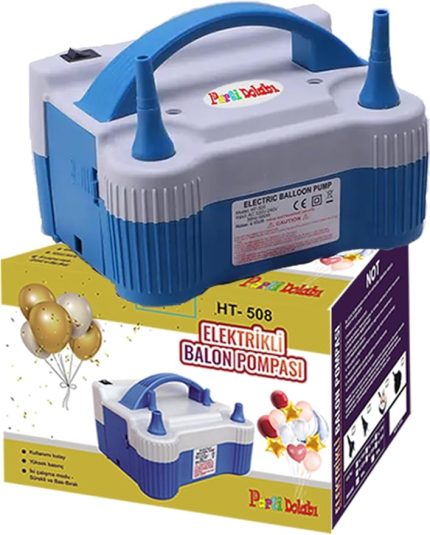 dolabı Ht508 Çift Hava Çıkışlı 2 Düğmeli Balon Şişirme Makinası, Elektrikli Balon Pompası 700w 1.3kg