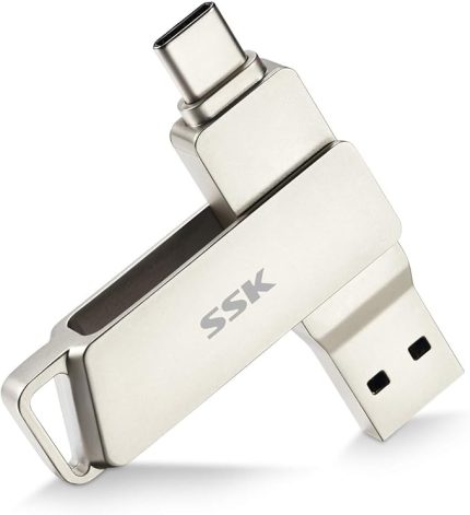 128GB USB C Flash Sürücü 200MB/s'ye kadar Aktarım Hızı Çift Konnektörler 2'si 1 arada Tip C+USB 3.2 Başparmak (Jump) Sürücü Memory Stick Thunderbolt 3 Android Telefon, Macbook/Pro/Hava ve daha