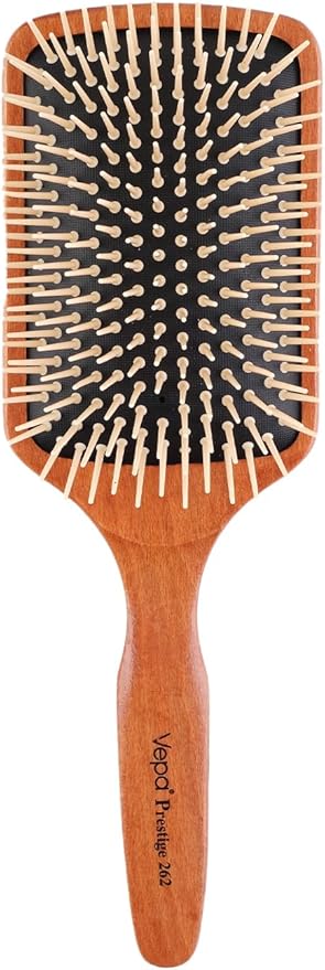 Prestige Saç Fırçası 262 - Ahşap, Isıya Dayanıklı, Rahat Açma, Lux Seri, Profeyonel Kullanım