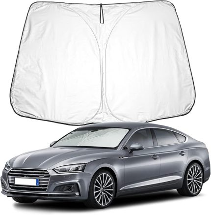 A5 güneş koruması, Audi A5 S RS(8W6) 2018-2022 ile uyumlu, ön cam için, ön cam örtüsü, ön cam için, rüzgar koruması, bloke UV kaplama, katlanabilir