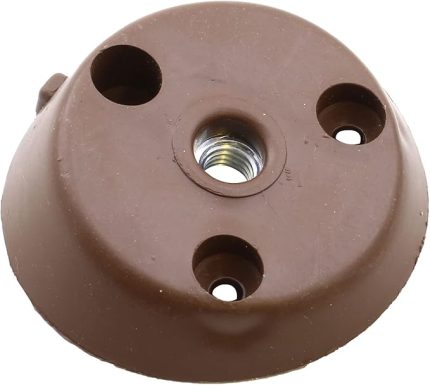 Mobilya Masa Sehpa Ayağı Bağlantı Aparatı Açılı Dereceli Ayak Tabanı Kahverengi (10 ADET)