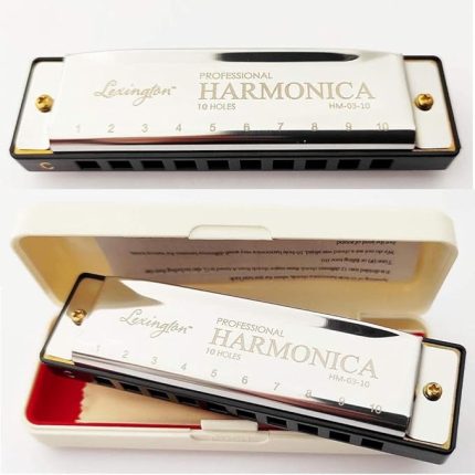 HM0310 Mızıka 10 DELİK Do Majör - Harmonica Major Key of C Blues Harmonica 10 Holes 20 Tones Standard Harmonica