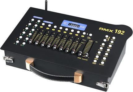 Sahne Partisi Bar Aydınlatma Gösterisi için Taşınabilir DMX 192 Kontrol Konsolu