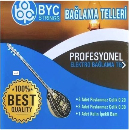 BYC20E Elektro Bağlama Saz Teli Takım 0.20