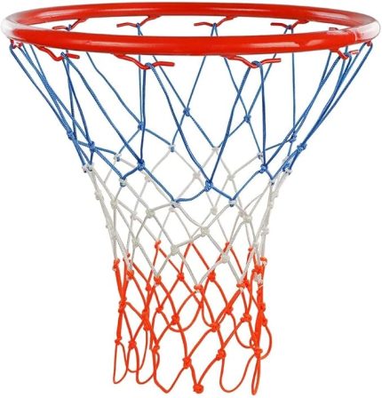 Basketbol Filesi - Basketbol Pota Ağı - Mavi-Beyaz-Turuncu (2 Adet)