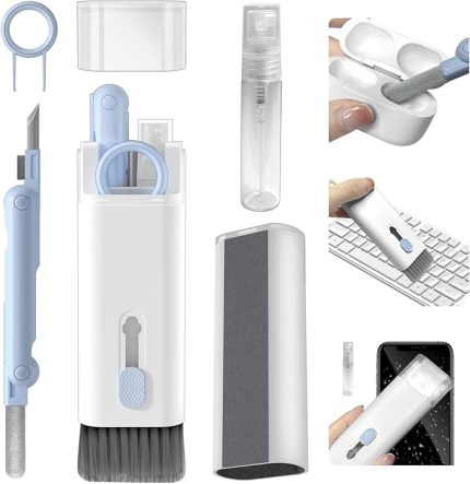 1 Arada Elektronik Temizleme Kiti, Klavye, Kulaklık, Kamera, Telefon Temizleyici, Çok Fonksiyonlu Temizleme Kalemi, Silikon Uçlu