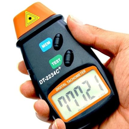 Robotik DT-2234C Dijital Lazermetre RPM Takometre Hız Göstergeli Devir Ölçer