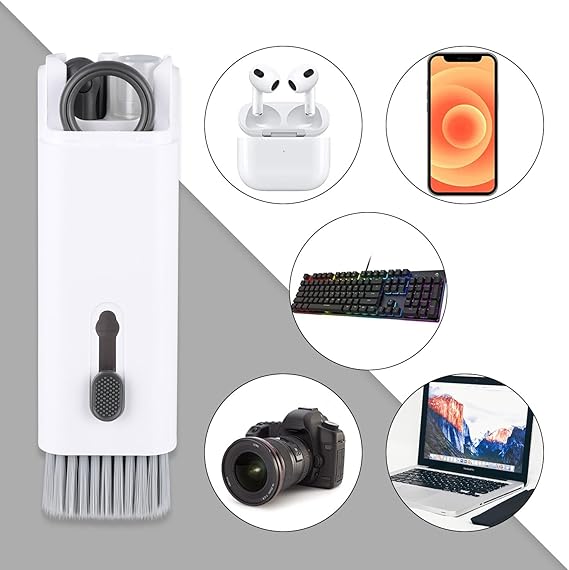 7nansi 1 arada Elektronik Temizleyici Seti, Klananye Temizleyici, Monitör, Cep Telefonu, Bluetooth, Kulaklık, Lego, Airpods, Dizüstü Bilgisayar Kamera Lensi Siyah için Dizüstü Bilgisayar Temizleyici, Ifthfour - Görsel 3