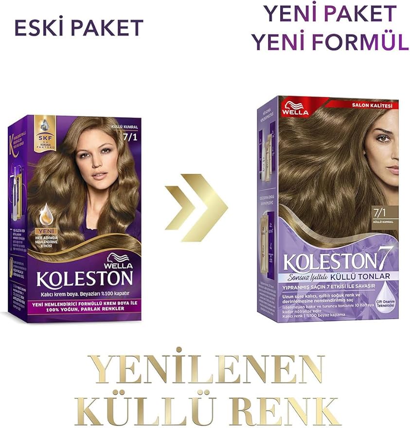 Supreme Kit Saç Boyası 7/1 Küllü Kumral - Görsel 3