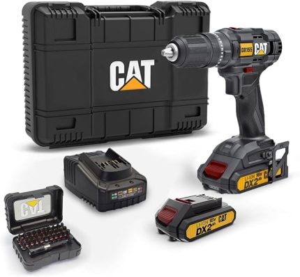 DX155.1SET 18 Volt/2.0Ah Li-ion Çift Akülü Profesyonel Şarjlı Darbeli Matkap + DA01901 32 Parça Vidalama Uç Seti