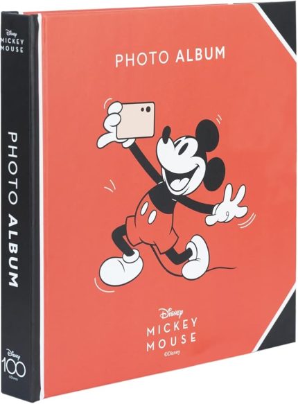 Erik Disney Mickey 100. yıl dönümü için kendinden yapışkanlı fotoğraf albümü 16 x 16 cm - 12 çift taraflı sayfa