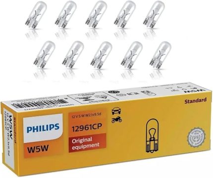 W5W T10 Park Ampulü 12V 5W Standart , 10'lu Paket