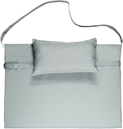 KATLANIR ÇANTA ŞEZLONG MİNDERİ, YASTIKLI MİNDER (GRİ)