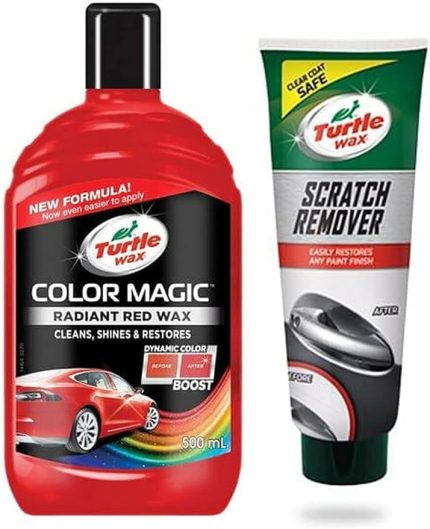 Turtle Wax Renkli Cila kırmızı + İnce Çizik Giderici Pasta 100 Ml