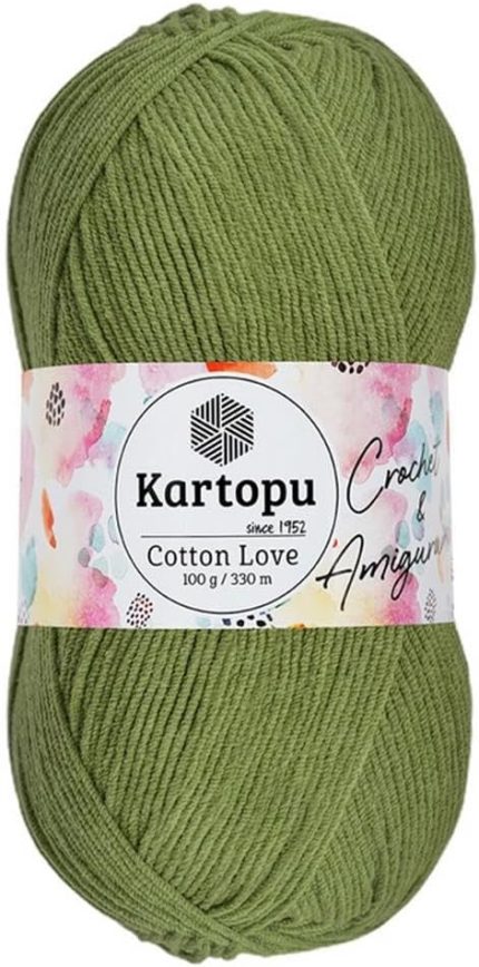 Cotton Love El Örgü Amigurumi İpi Yünü 100 gr K391 Çağla