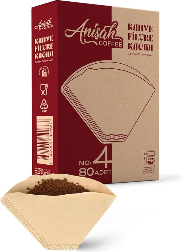 Coffee 80'li Filtre Kahve Kağıdı | Kokusuz | Kimyasalsız | Doğa Dostu | Yırtılmaz | Kokusuz Kimyasalsız Doğa Dostu Yırtılmaz