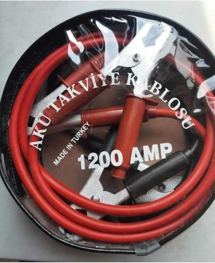 Araç Akü Takviye Kablosu 1200 Amper Çantalı 2 Metre A+ Kalite