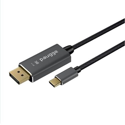 USB C to Displayport Kablo - DP 1.4, Thunderbolt 4/3, HDR, 8K 60Hz, 4K 144Hz/120Hz/60Hz, 2K 240Hz, Full HD 240Hz, Örgülü, 2 Metre (CDP14B-PRO)