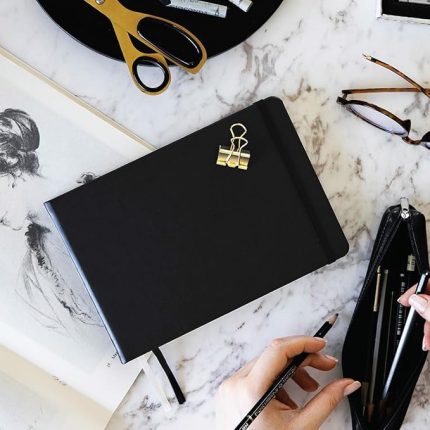 Sert Kapak 80 Yaprak 140 gr. Eskiz Defteri - Sketch Book – Siyah